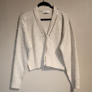 ASTR WOMEN'S sweater with pearl New Size M